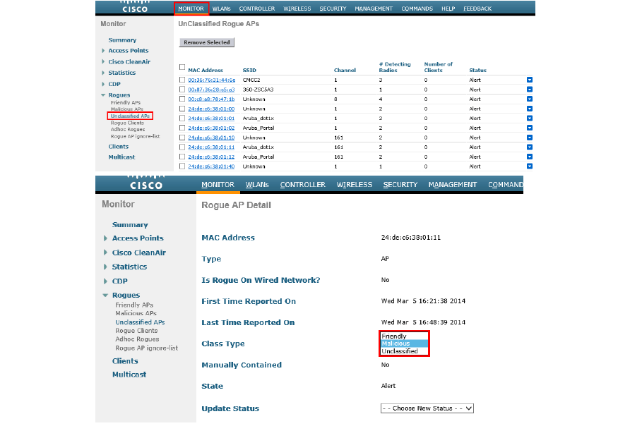 思科無線設備壓制這些非法AP