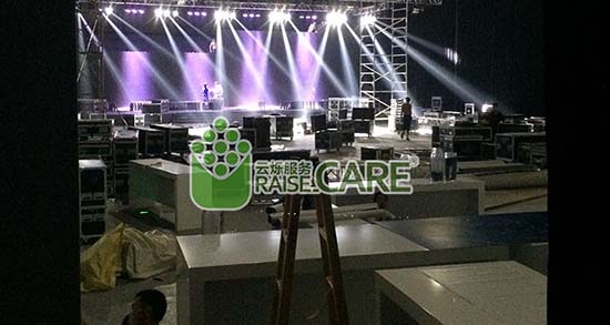 2014年中興新手機(jī)發(fā)布會無線覆蓋施工現(xiàn)場圖3