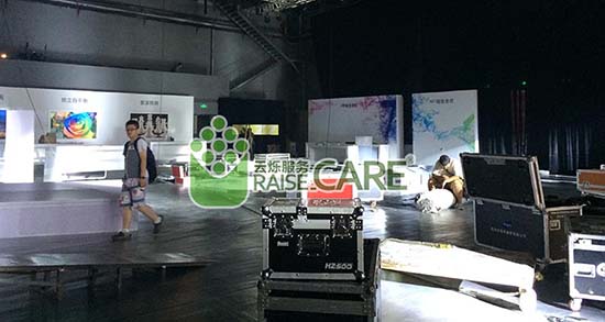 2014年中興新手機(jī)發(fā)布會無線覆蓋施工現(xiàn)場圖4