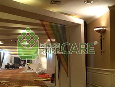 百度世界2014大會會場無線覆蓋現場施工圖2