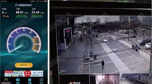 寶沃BX5發布會現場網速終端測試