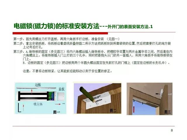 門禁系統常用電鎖的安裝方法